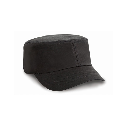 Czapka Wojskowa Bawelniana Twill RH70 - Black
