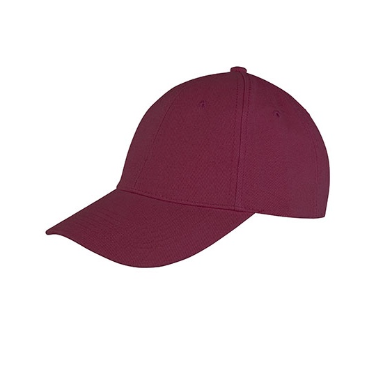 Czapka 6-panelowa Niski Profil Bawelniana Czesana RH81 - Burgundy