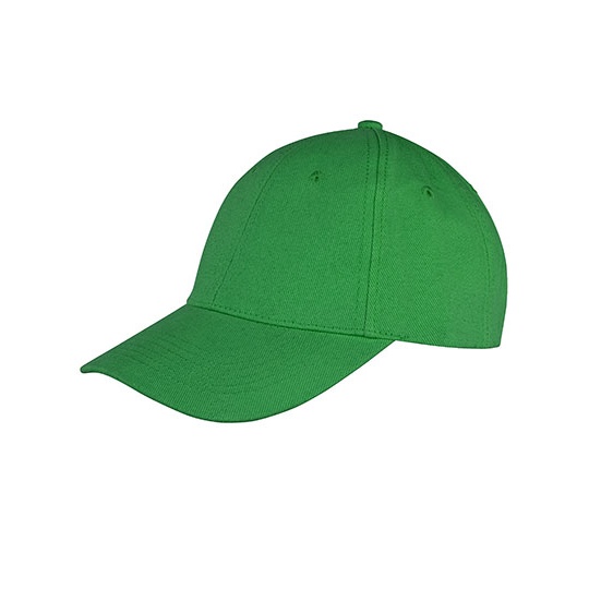 Czapka 6-panelowa Niski Profil Bawelniana Czesana RH81 - Emerald Green