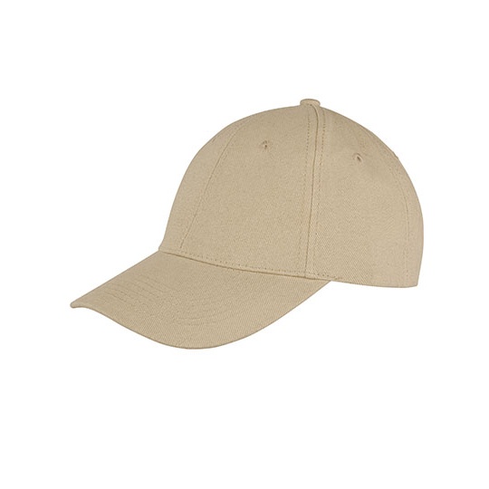 Czapka 6-panelowa Niski Profil Bawelniana Czesana RH81 - Khaki