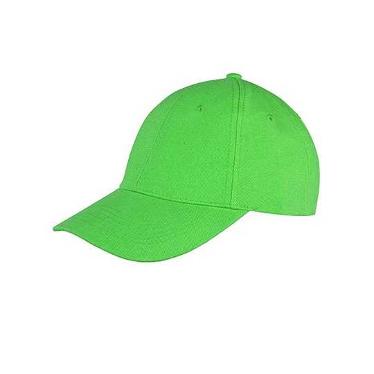 Czapka 6-panelowa Niski Profil Bawelniana Czesana RH81 - Lime