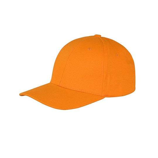 Czapka 6-panelowa Niski Profil Bawelniana Czesana RH81 - Orange