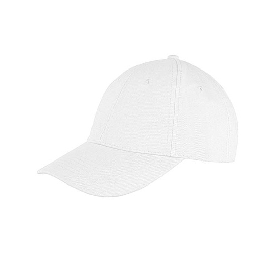 Czapka 6-panelowa Niski Profil Bawelniana Czesana RH81 - White
