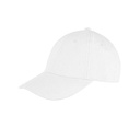 Czapka 6-panelowa Niski Profil Bawełniana Czesana RH81 - White