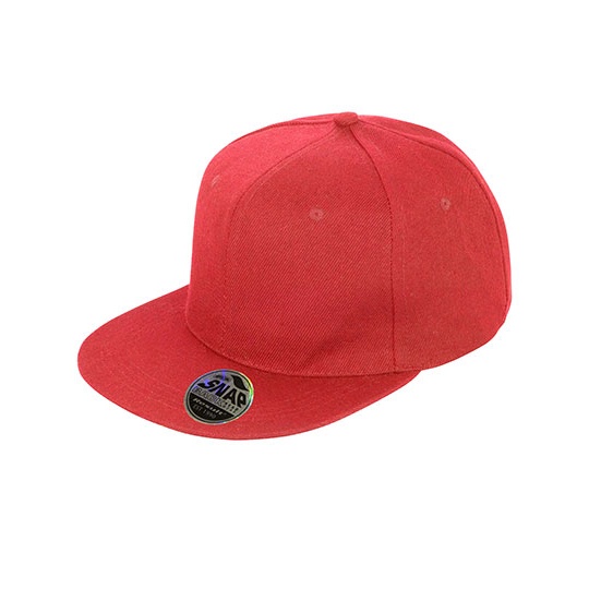 Czapka 6 Panelowa Poliakrylowy Twill RH83 - Red