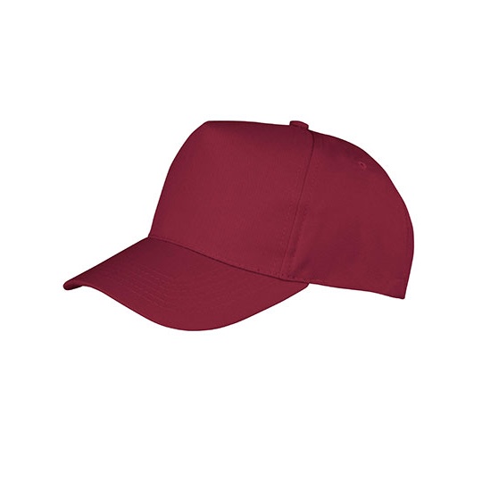 Czapka 5 panelowa Poliestrowo bawelniana RH84 - Burgundy
