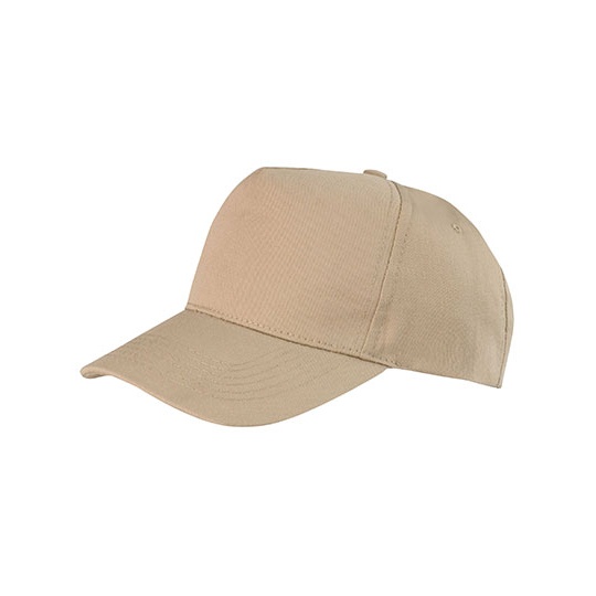 Czapka 5 panelowa Poliestrowo bawełniana RH84 - Khaki