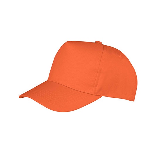 Czapka 5 panelowa Poliestrowo bawelniana RH84 - Orange