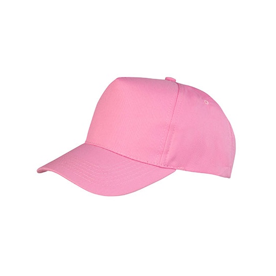 Czapka 5 panelowa Poliestrowo bawelniana RH84 - Pink
