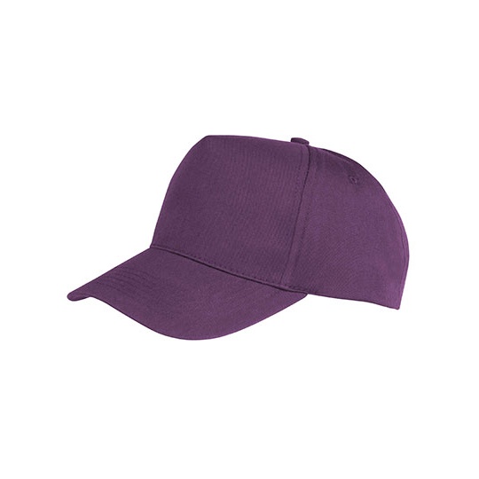 Czapka 5 panelowa Poliestrowo bawelniana RH84 - Purple