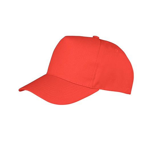 Czapka 5 panelowa Poliestrowo bawelniana RH84 - Red