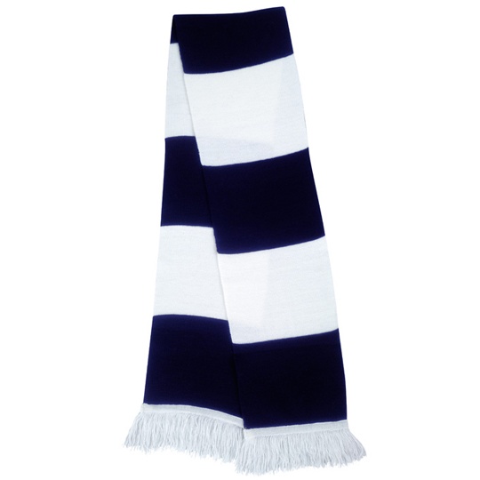 Szalik Fredzlowy Dzianinowy RT146X - White & Navy