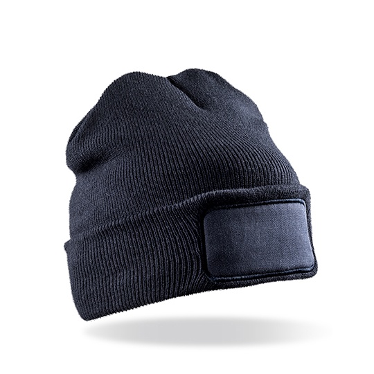 Czapka Klasyczna Podwojna Dzianina Recykling RT927 - Navy