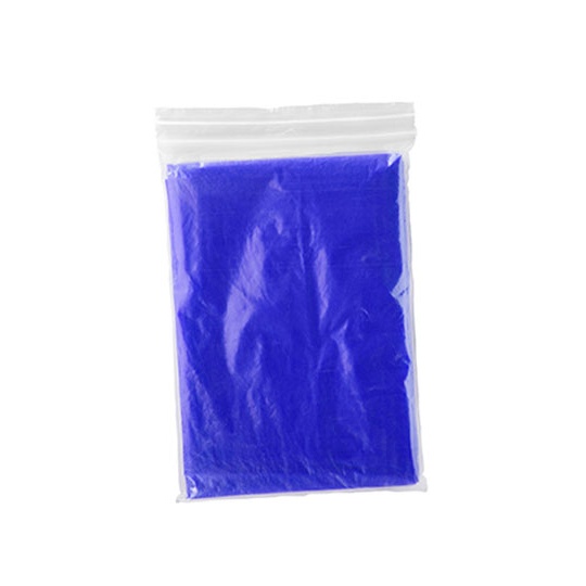 Ponczo Przeciwdeszczowe z Kapturem Polietylen RY5601 - Royal Blue 05