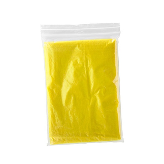 Ponczo Przeciwdeszczowe z Kapturem Polietylen RY5601 - Yellow 03