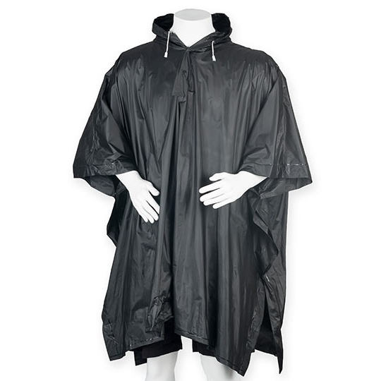 Peleryna przeciwdeszczowa oversize SP010 - Black