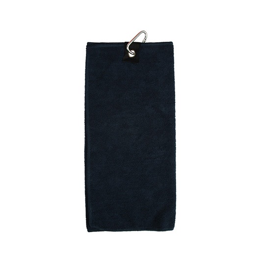 Recznik Golfowy Mikrofibra z Nitem i Haczykiem TC19 - Navy
