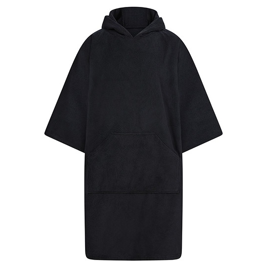 Ręcznikowe poncho z kapturem TC810 - Black