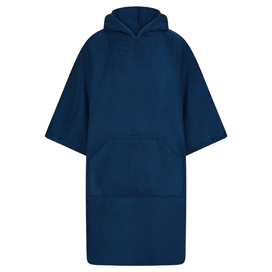 Recznikowe poncho z kapturem TC810 - Navy