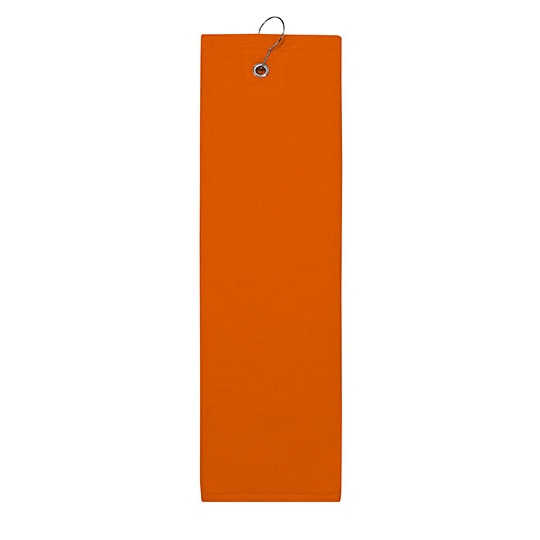 Ręcznik golfowy frotte z karabińczykiem TH1500 - Orange