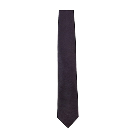 Krawat Gladki Satynowy TT901 - Black