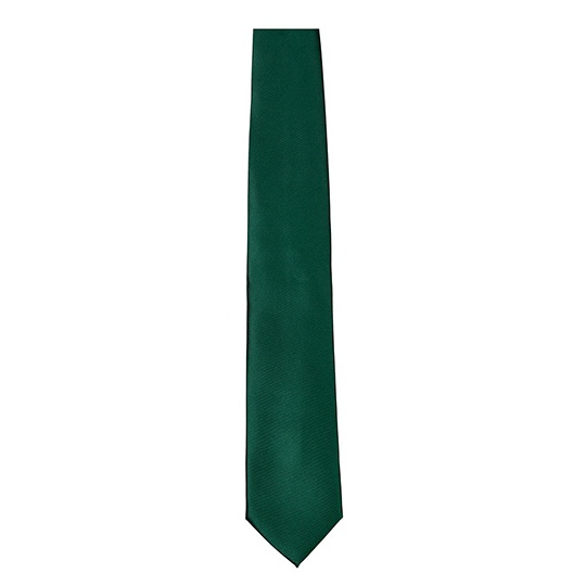 Krawat Gladki Satynowy TT901 - Bottle Green