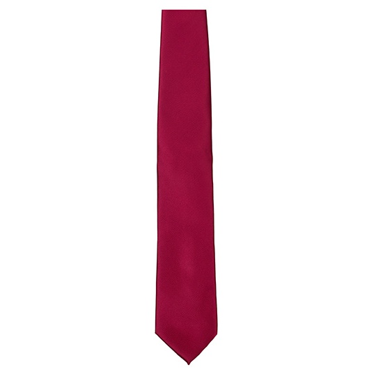Krawat Gladki Satynowy TT901 - Burgundy