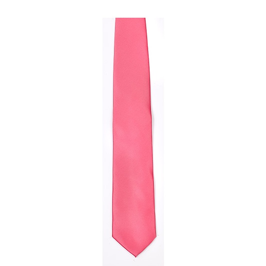 Krawat Gladki Satynowy TT901 - Fuchsia