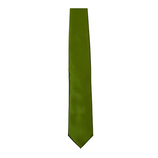 Krawat Gladki Satynowy TT901 - Olive