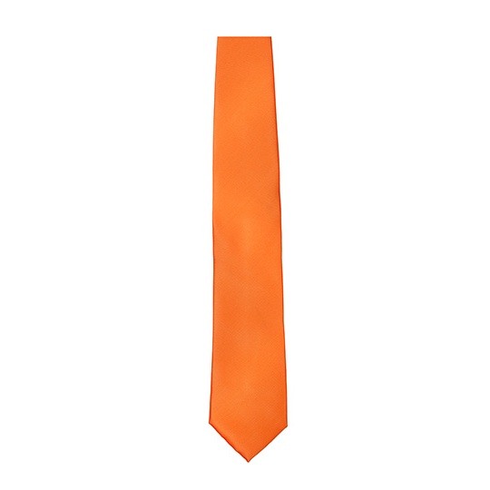 Krawat Gladki Satynowy TT901 - Orange