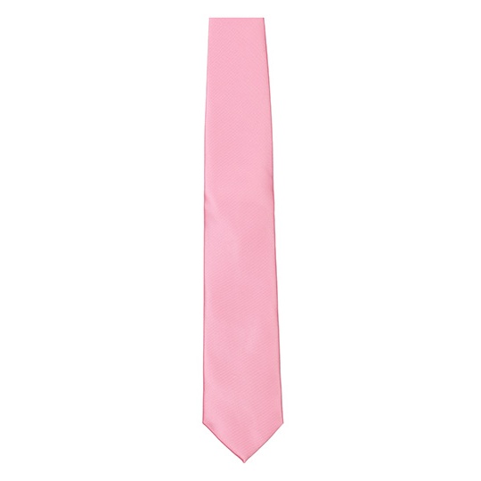 Krawat Gladki Satynowy TT901 - Pink