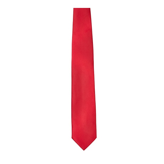 Krawat Gladki Satynowy TT901 - Red