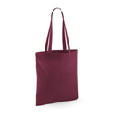 Torba na ramie bawelniana dlugie uchwyty WM101 - Burgundy