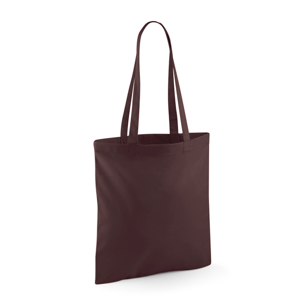 Torba na ramie bawelniana dlugie uchwyty WM101 - Chocolate