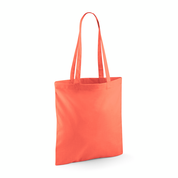Torba na ramię bawełniana długie uchwyty WM101 - Coral