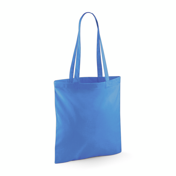 Torba na ramie bawelniana dlugie uchwyty WM101 - Cornflower Blue