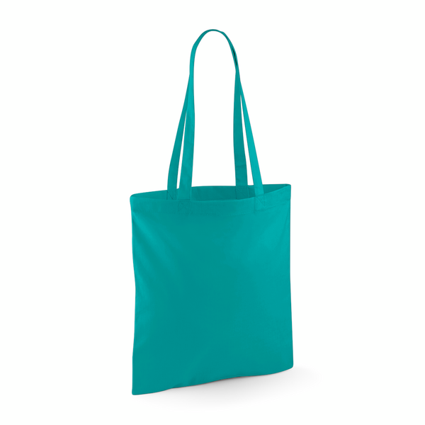 Torba na ramie bawelniana dlugie uchwyty WM101 - Emerald