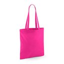 Torba na ramie bawelniana dlugie uchwyty WM101 - Fuchsia