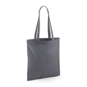 Torba na ramie bawelniana dlugie uchwyty WM101 - Graphite Grey