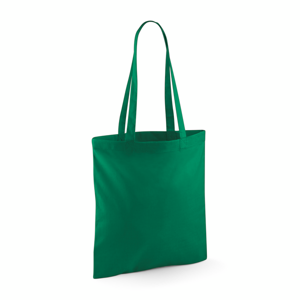 Torba na ramie bawelniana dlugie uchwyty WM101 - Kelly Green