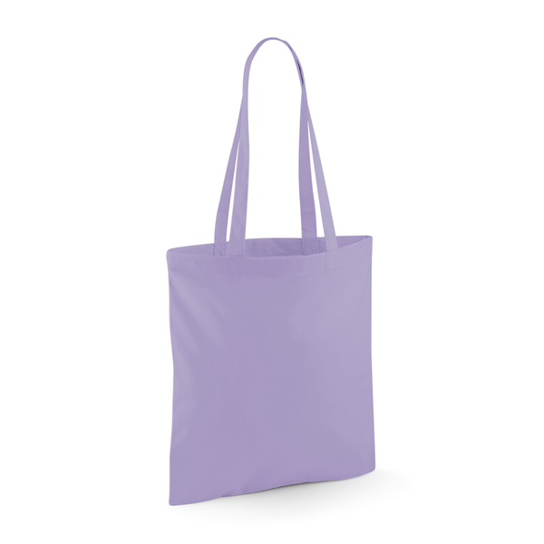 Torba na ramie bawelniana dlugie uchwyty WM101 - Lavender
