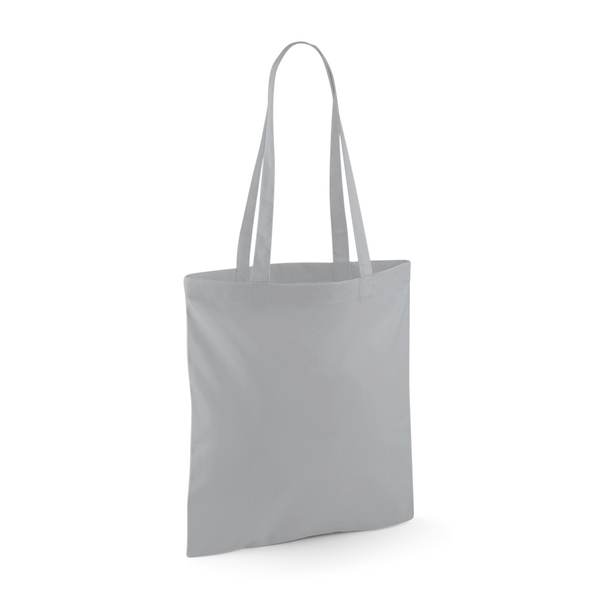 Torba na ramie bawelniana dlugie uchwyty WM101 - Light Grey
