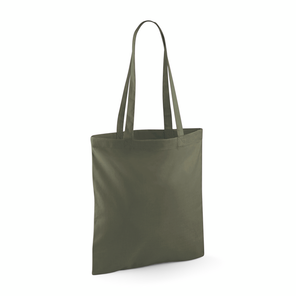 Torba na ramię bawełniana długie uchwyty WM101 - Olive Green