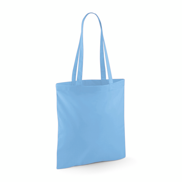 Torba na ramie bawelniana dlugie uchwyty WM101 - Sky Blue