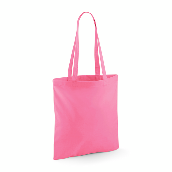 Torba na ramie bawelniana dlugie uchwyty WM101 - True Pink