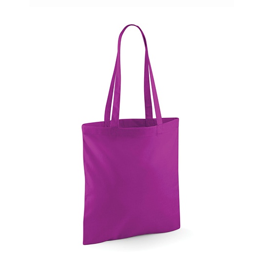 Torba na ramie bawelniana dlugie uchwyty WM101 - Magenta