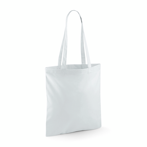 Torba na ramie bawelniana dlugie uchwyty WM101 - Pastel Blue
