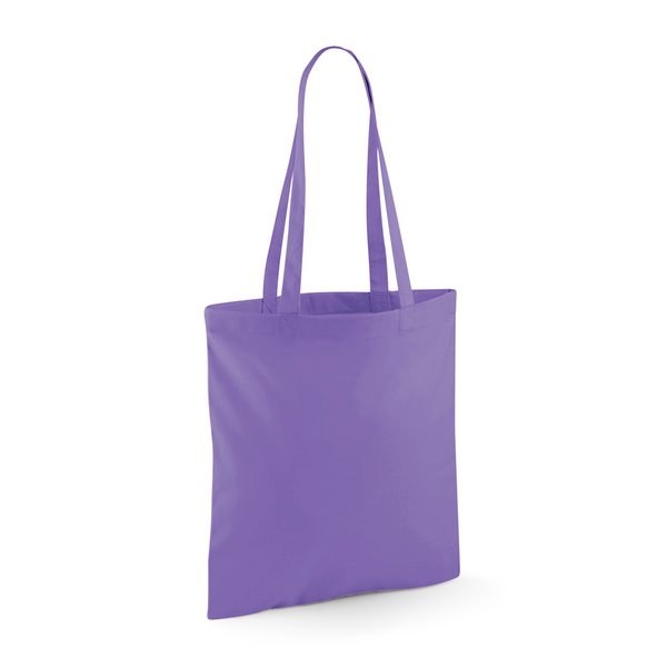 Torba na ramie bawelniana dlugie uchwyty WM101 - Violet
