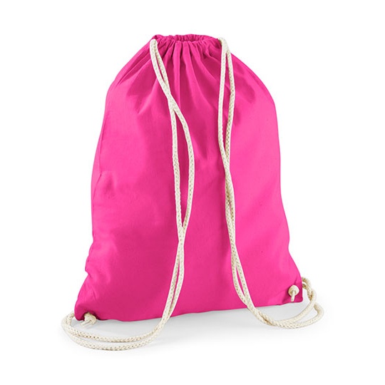 Worek na Sznurkach Bawelniany WM110 - Fuchsia