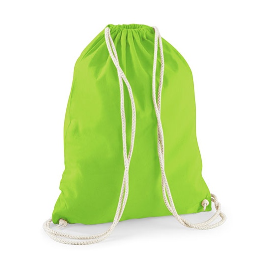 Worek na Sznurkach Bawelniany WM110 - Lime Green